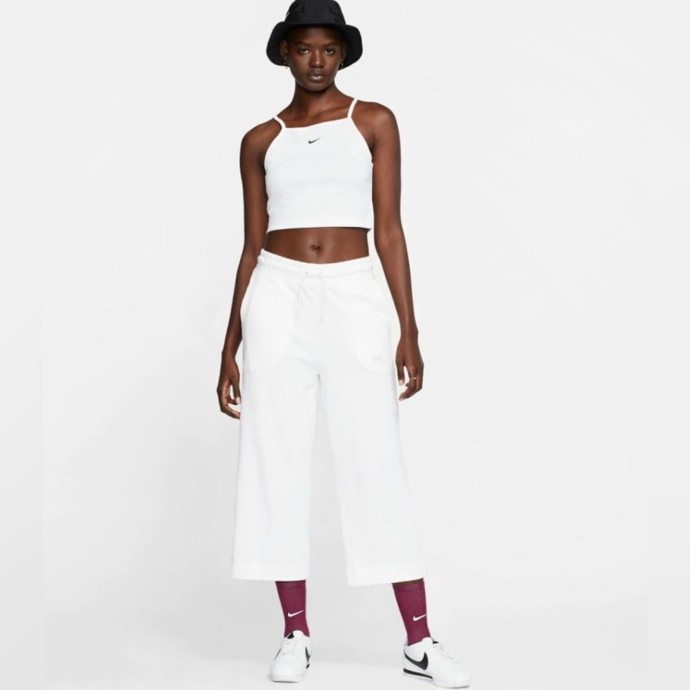 Nike Womens Sportswear Jersey Capri white Size S Womens CJ3748-100